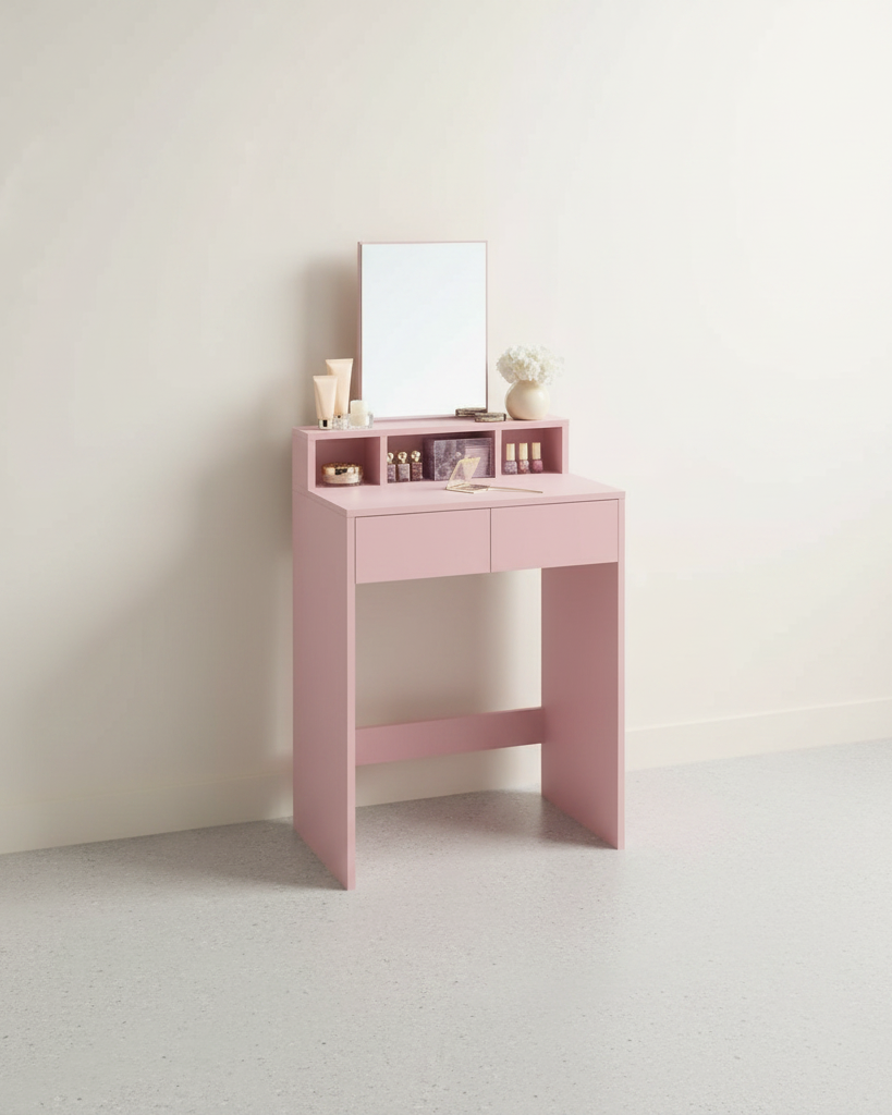 Moderne Kaptafel met Spiegel – Compact en Stijlvol - De Vries Meubels
