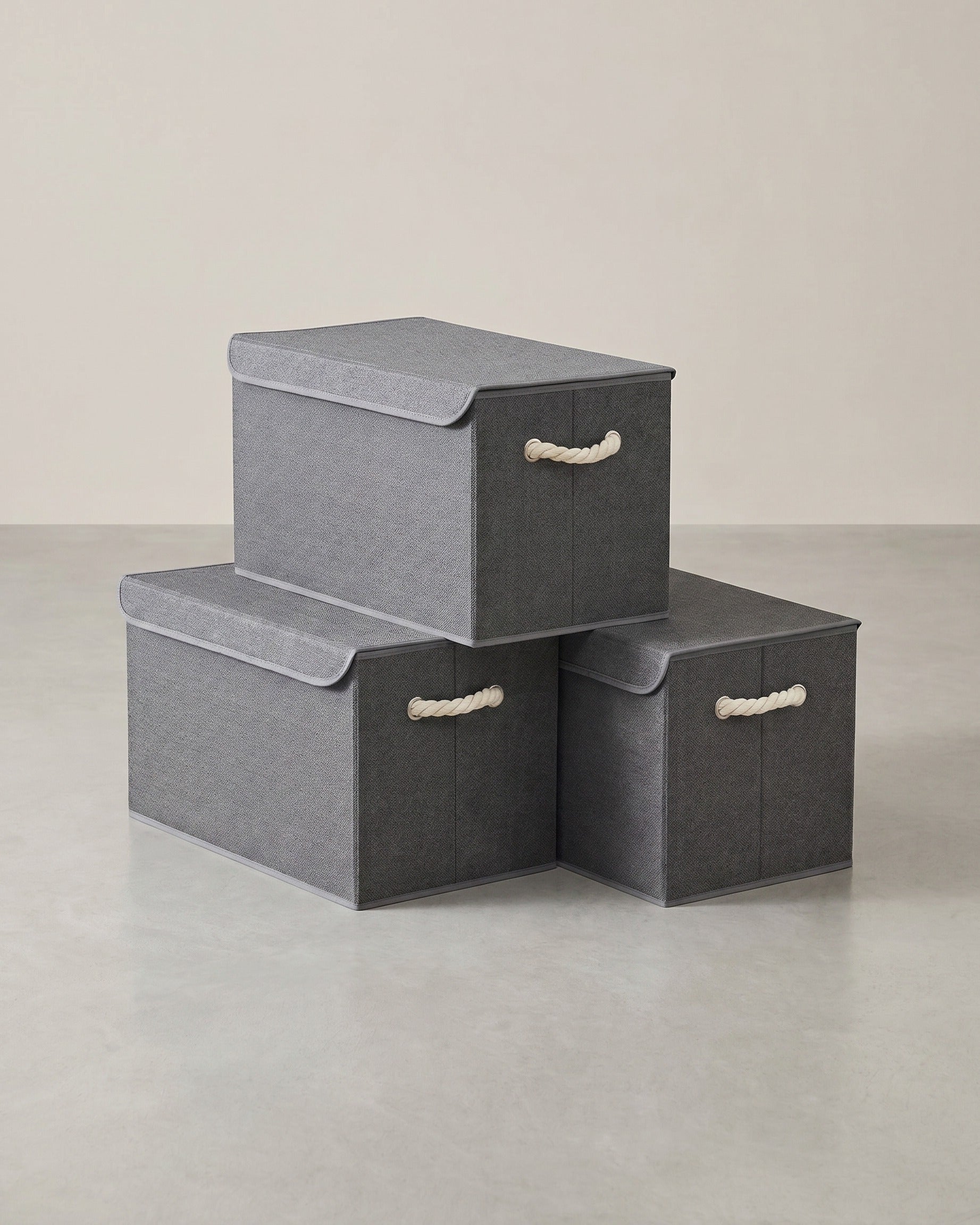Opbergbox Set - 3-Delig Met Deksel - Voor Cube Organizer En Kledingkast