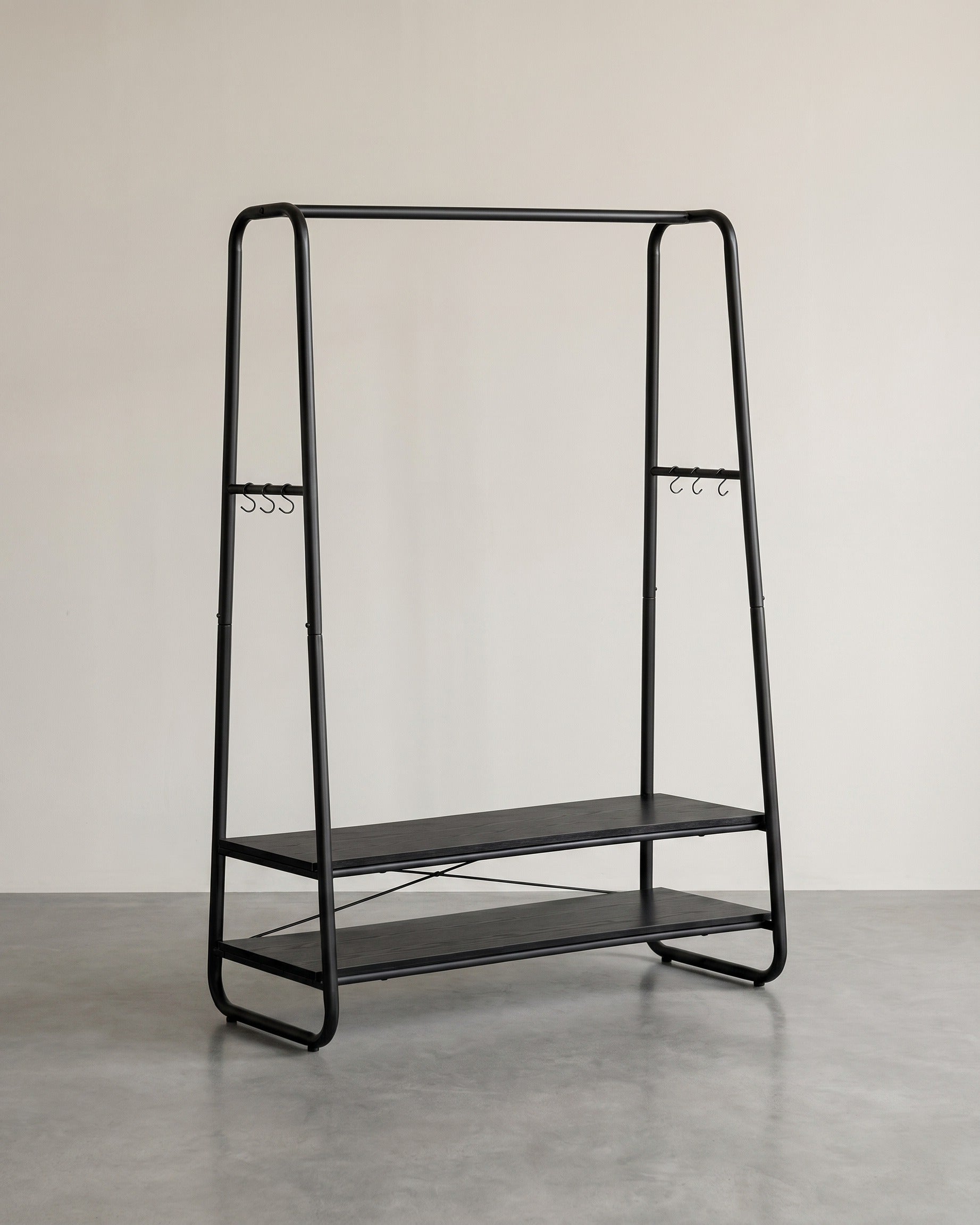 Kledingrek met Legplanken – Industrieel Design – Vrijstaand – 100 cm Breed