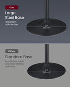 Round Bar Table, RGB LED, Ripple Glass Top, Remote Control, 41.3" Tall