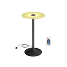 Round Bar Table, RGB LED, Ripple Glass Top, Remote Control, 41.3" Tall
