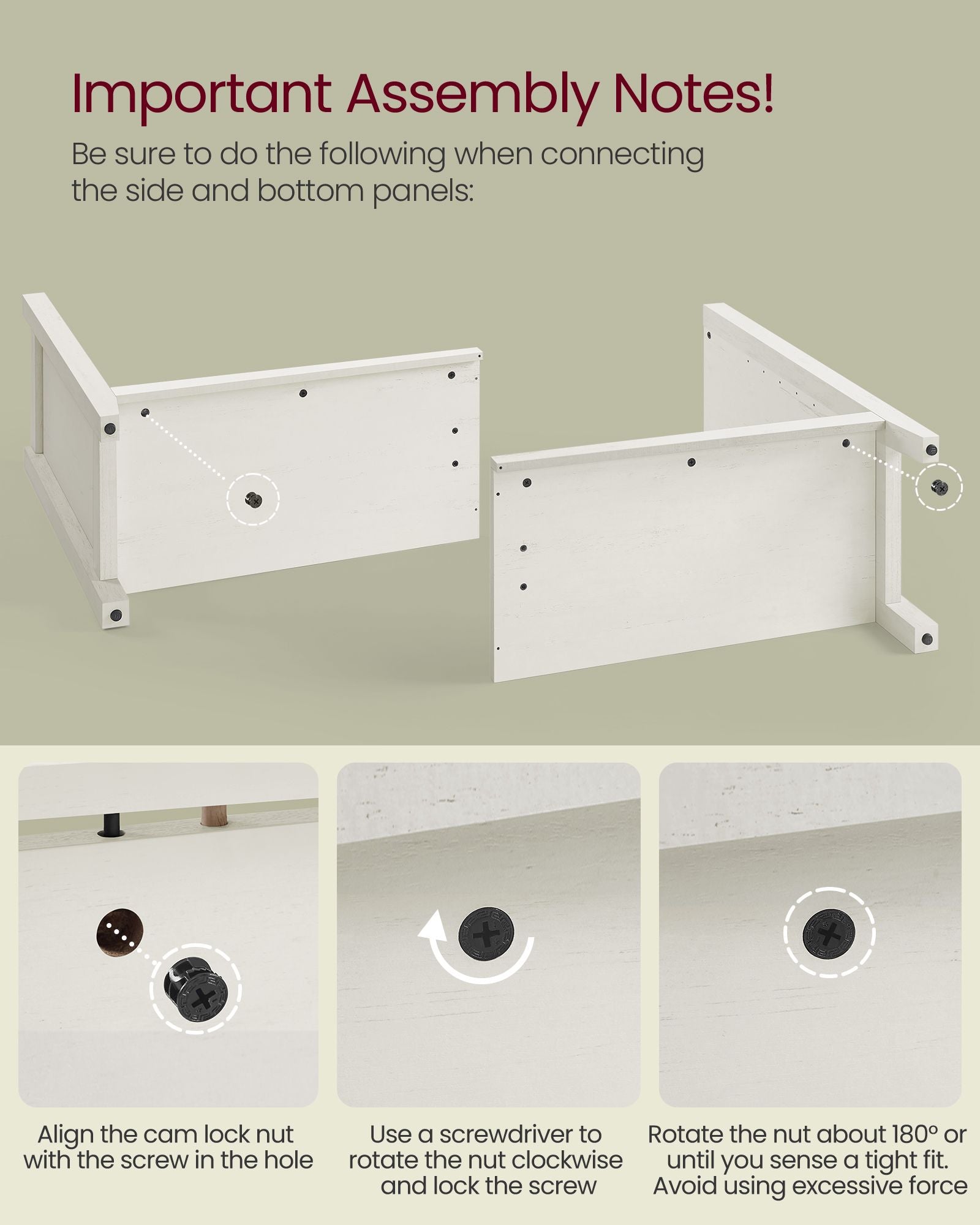 Rustic buffet cabinet, 59" sideboard, adjustable shelves, cable management