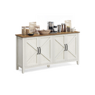 Rustic buffet cabinet, 59" sideboard, adjustable shelves, cable management