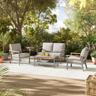 Sencillo Loveseat – Modern Patio Sofa – Ergonomic Outdoor 2-Seater – 520 lb Capacity