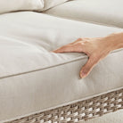 Sencillo Loveseat – Modern Patio Sofa – Ergonomic Outdoor 2-Seater – 520 lb Capacity