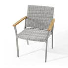 Sencillo Patio Dining Chair, PE Rattan, Cushion, Outdoor