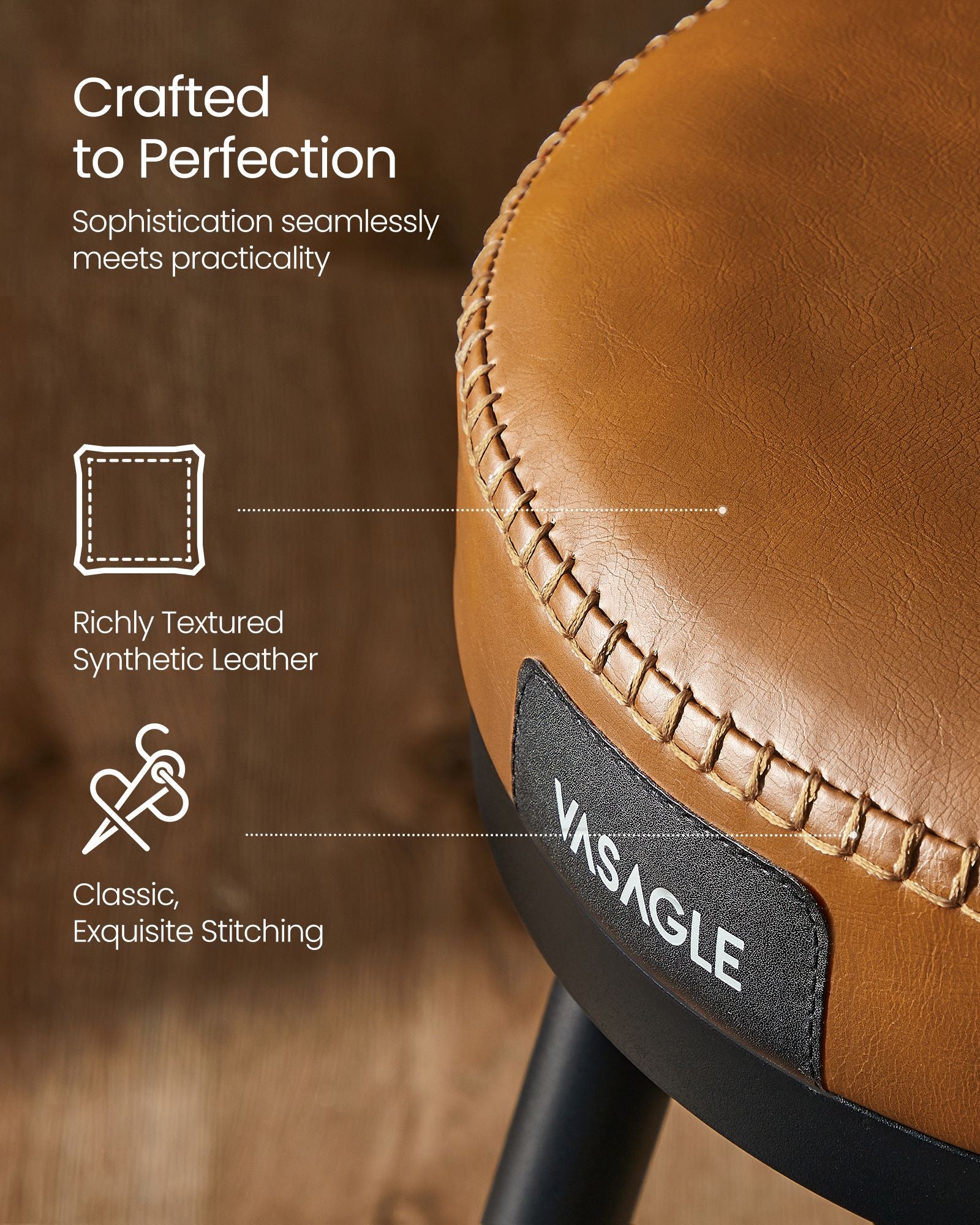 Set of 2 Swivel Bar Stools – EKHO Collection