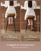 Set of 2 Swivel Bar Stools – EKHO Collection