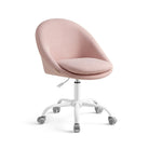 Sherpa Vanity Chair - Swivel Office Chair - Armless Design - Height Adjustable