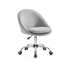 Sherpa Vanity Chair - Swivel Office Chair - Armless Design - Height Adjustable