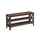 Shoe Storage Bench, 2 Tiers, Entryway Shoe Rack, Rustic Farmhouse, 31.5"/39.4"