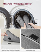 Shoe storage bench – 2 shelves – lift-top compartment – removable cushion