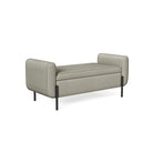 Storage Bench with Armrests - Solid Wood Frame - 20 Gal Capacity