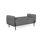 Storage Bench with Armrests - Solid Wood Frame - 20 Gal Capacity