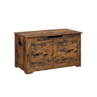 Storage chest with hinged lid – entryway trunk – large hidden compartment – 300 lb capacity