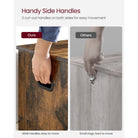 Storage chest with hinged lid – entryway trunk – large hidden compartment – 300 lb capacity