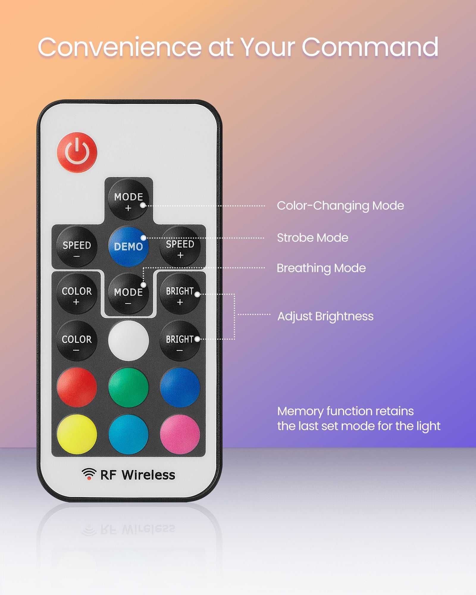 TV Stand, Power Outlets, LED Lights, up to 75", Open Storage, Charging Station