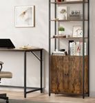 Tall Bookshelf with Cabinet – 62.8" High – Adjustable Shelves – Narrow or Wide Variants – Bookcase