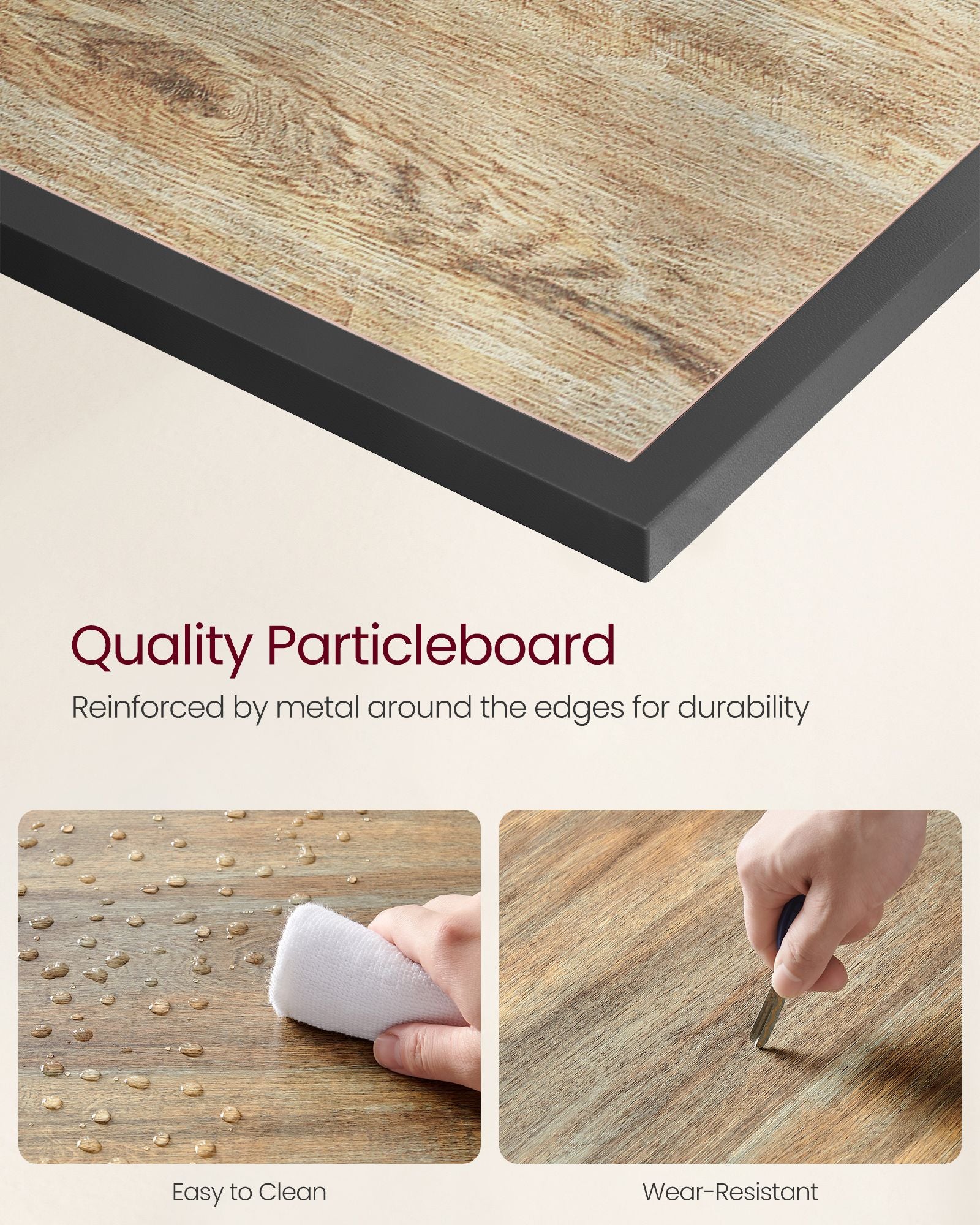 Tv stand with mesh shelf - rustic industrial console table for tvs up to 70"