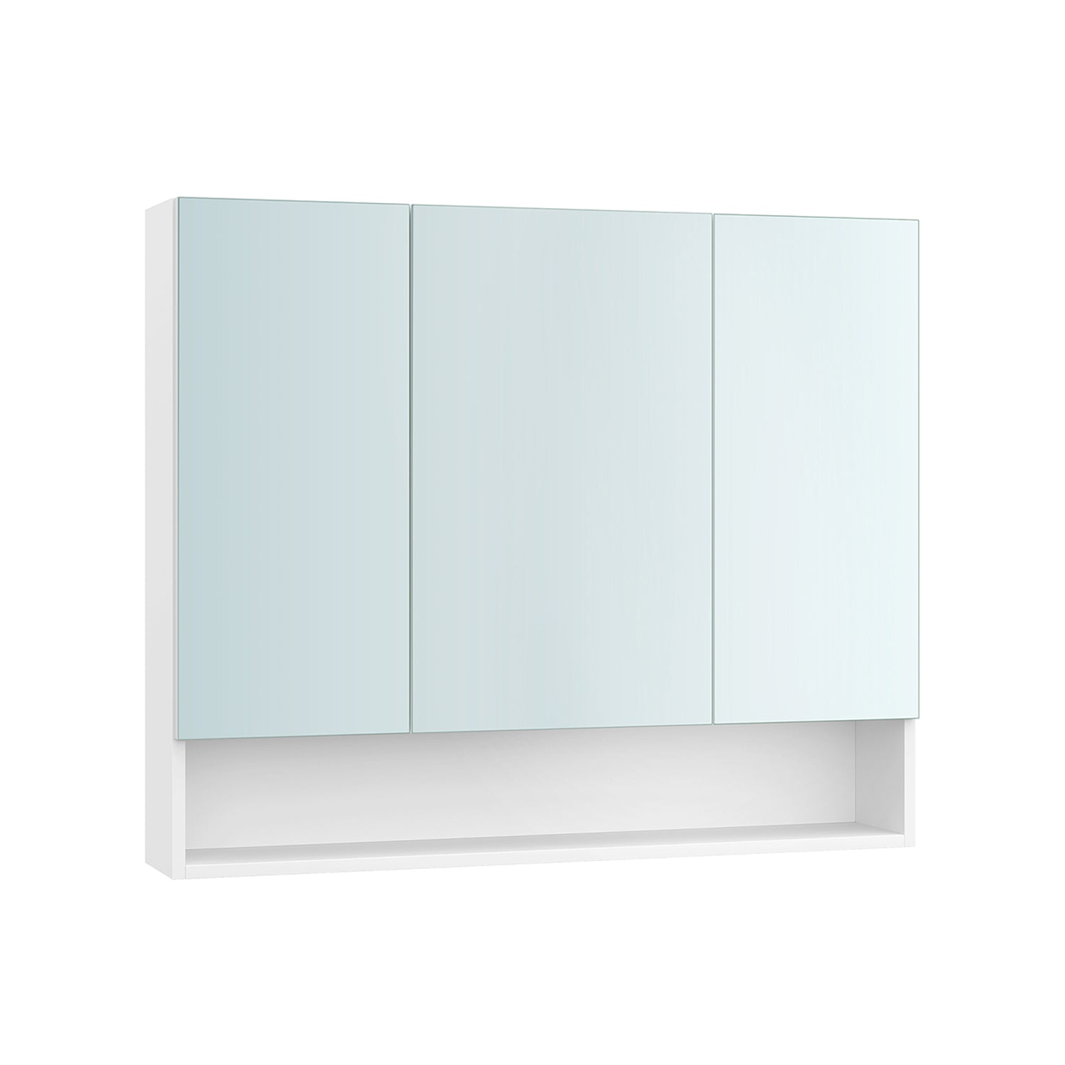 Wall-Mounted Bathroom Mirror Cabinet – Open & Closed Storage – 2 Sizes Available