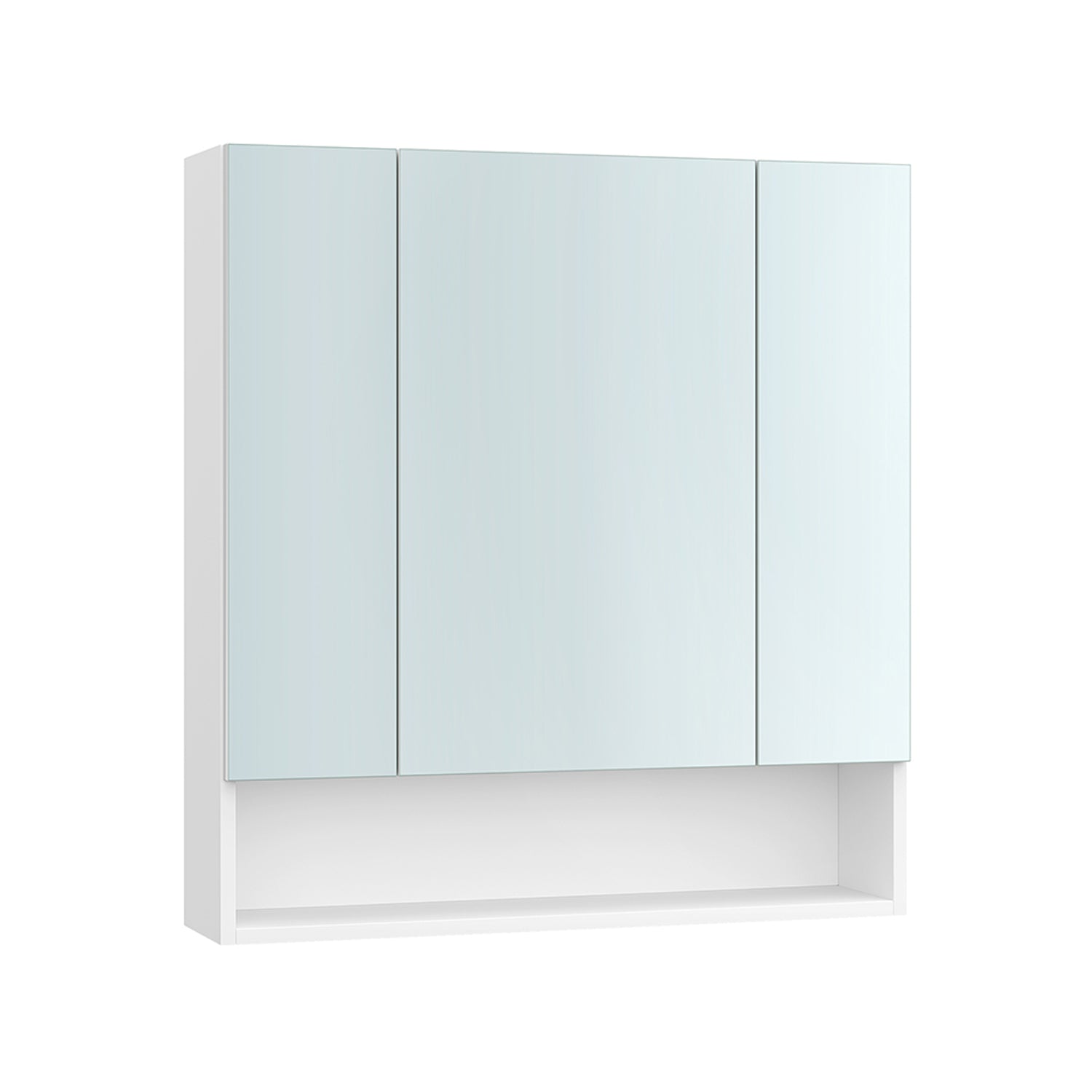 Wall-Mounted Bathroom Mirror Cabinet – Open & Closed Storage – 2 Sizes Available